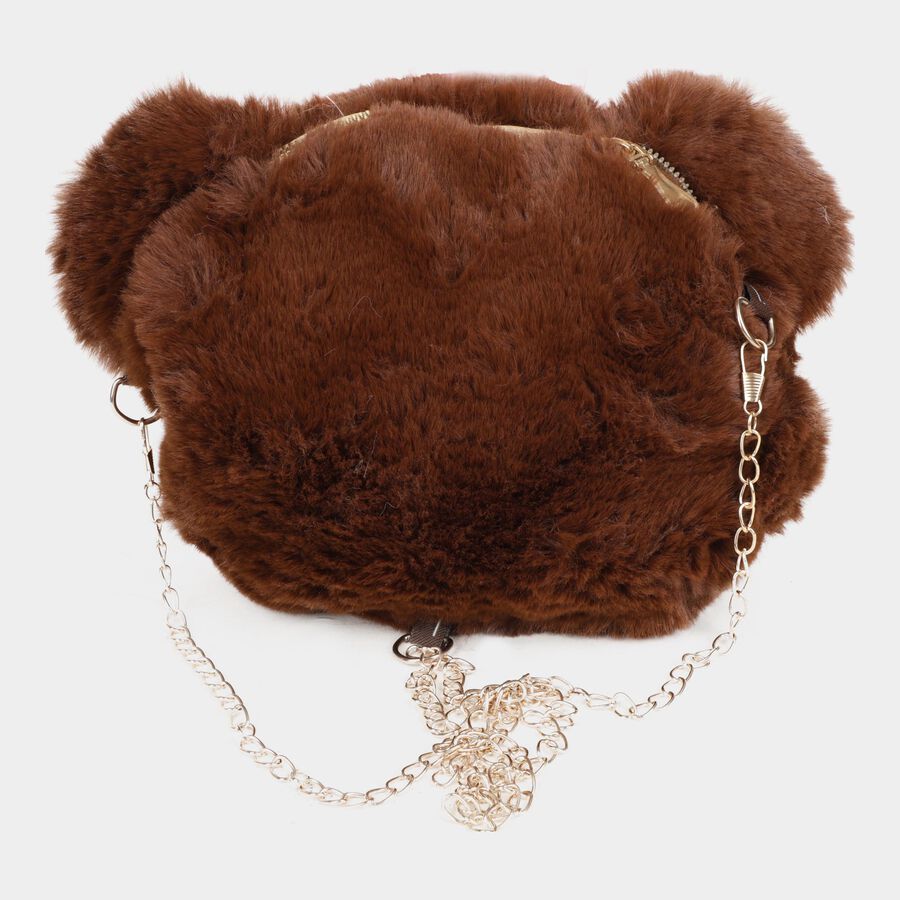 Kid's Brown Nylon and Polyester Bag, , large