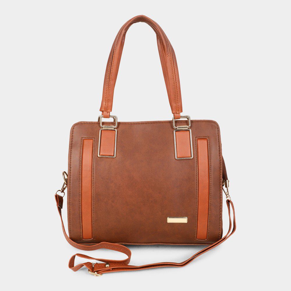 Lucky Charm                         Women's Tan Polyurethane Tote Bag