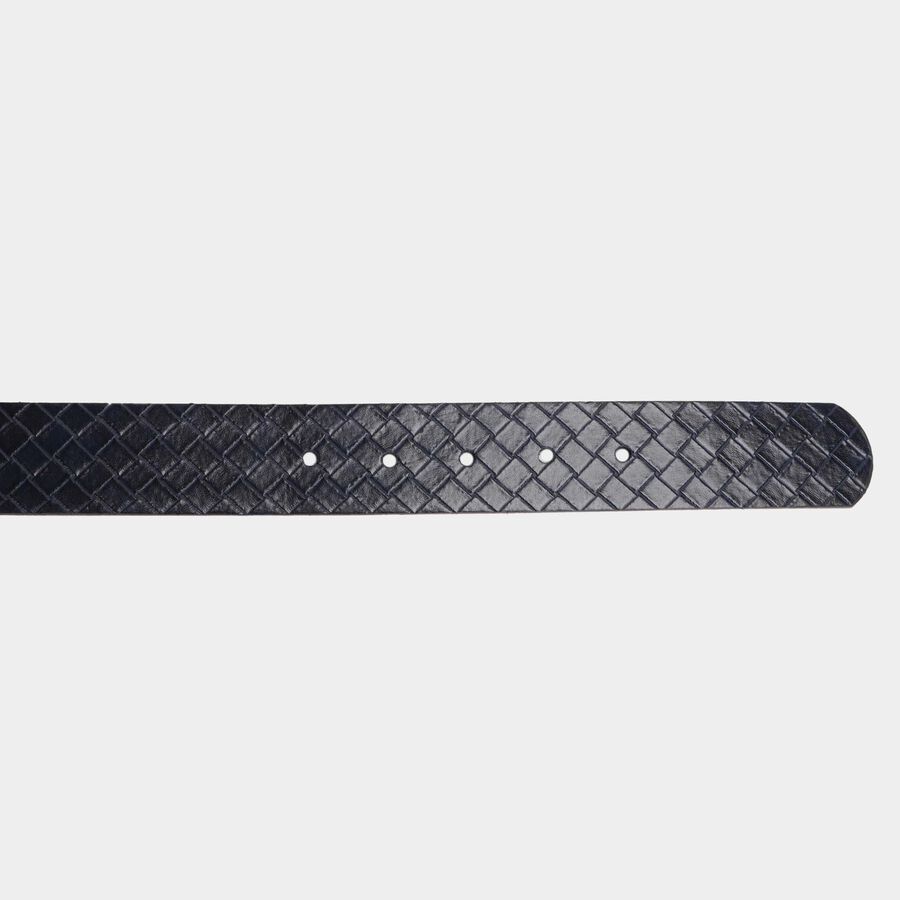 Men's Navy Blue Polyurethane Casual Belt, , large image number null