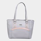Women's Grey Polyurethane Tote Bag, , small image number null
