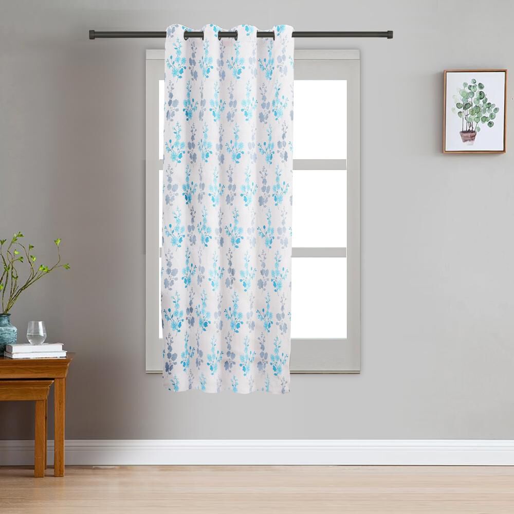 Home Beautiful                         5ft. Light Blue Window Curtain