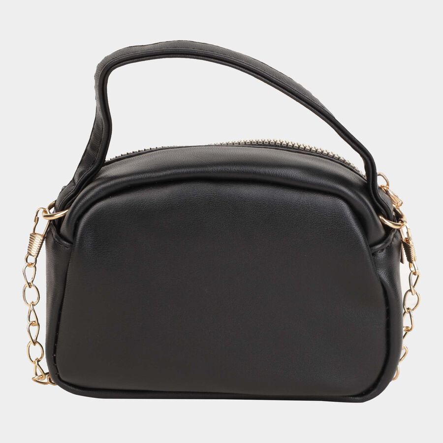 Women's Polyurethane Zipper Sling Bag, , large image number null
