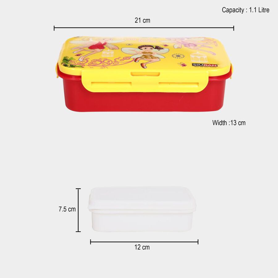 Plastic Lunch Box With Container, , large image number null