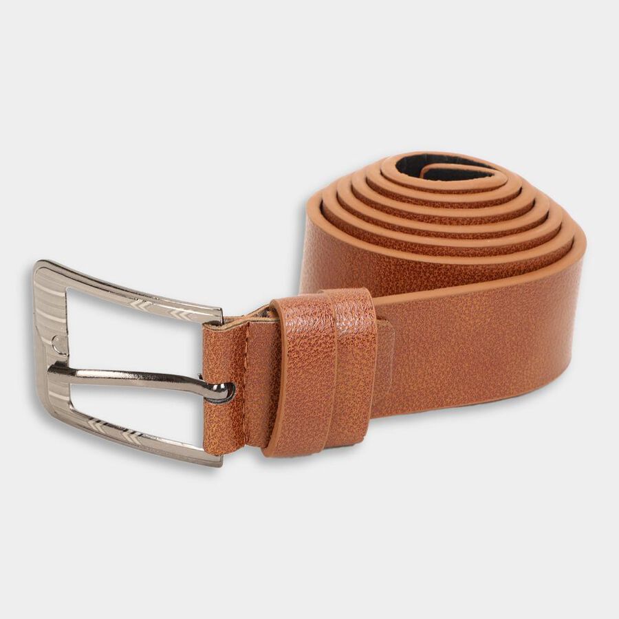 Men's Tan Polyurethane Formal Belt, , large image number null