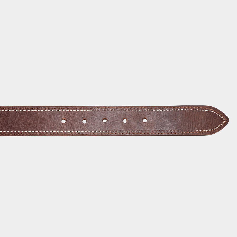 Men's Leather Casual Belt, Size 40, Textured, , large image number null