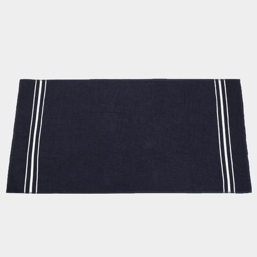 365 GSM Blue Microfiber Bath Towel, , large