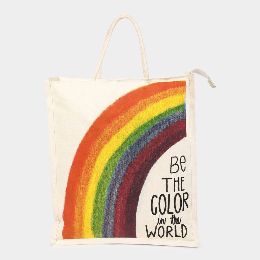 off-White Canvas Bag, , large