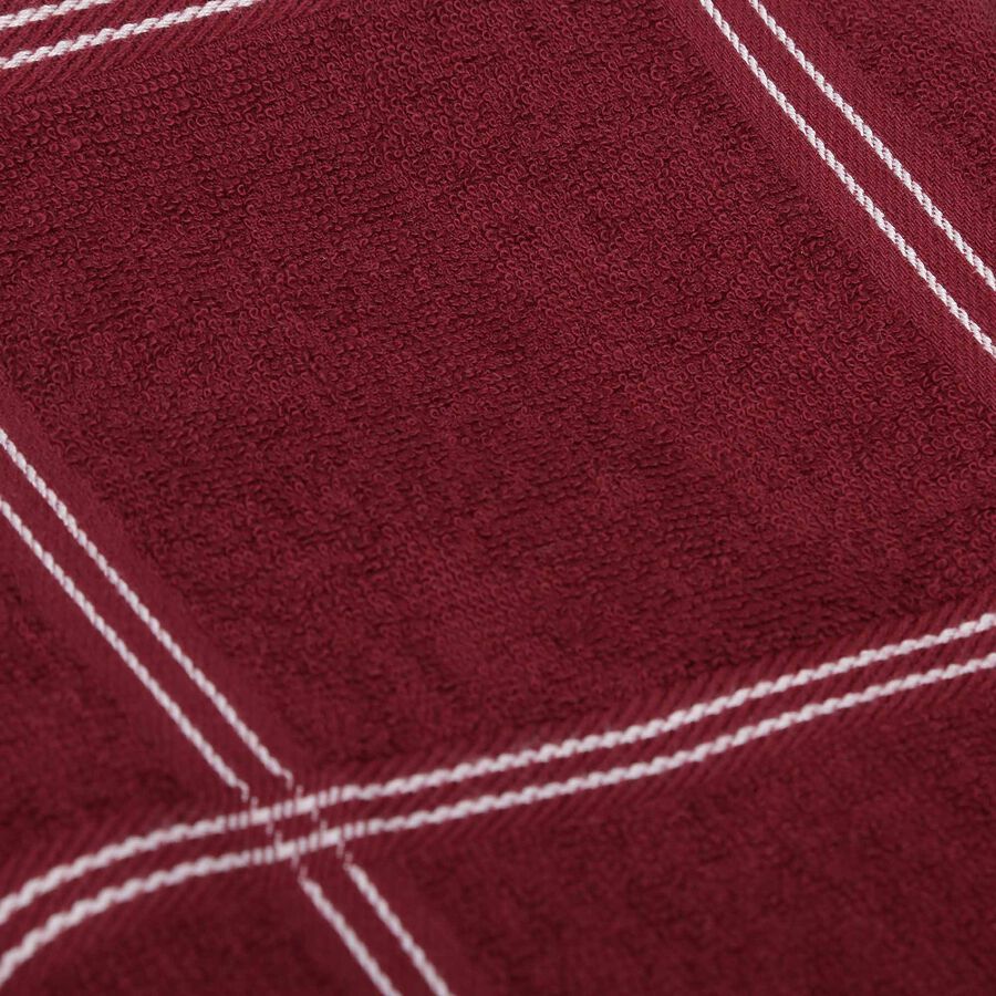 330 GSM Maroon Cotton Bath Towel, , large image number null