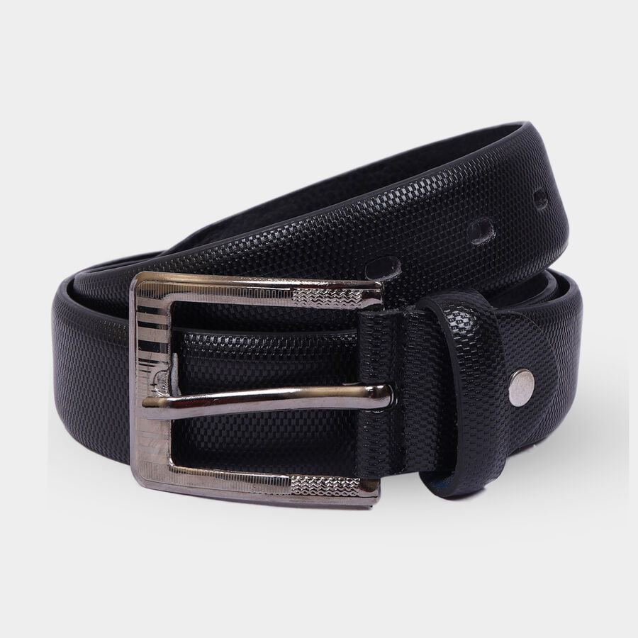 Men Formal Black Belt (32 in.), , large image number null