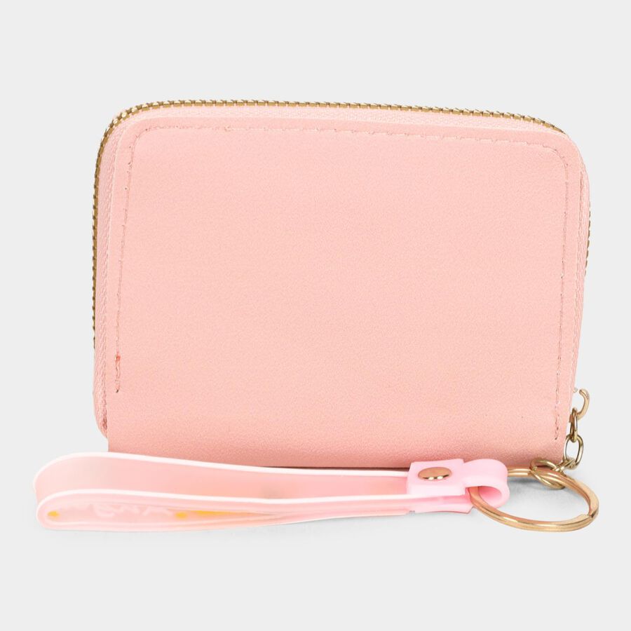 Kid's Pink Polyurethane Compact Wallet, , large image number null