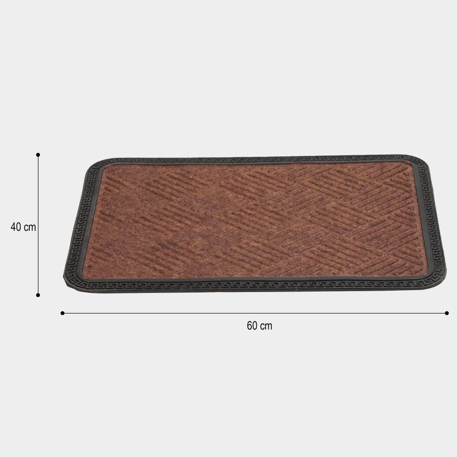 Anti-SKId Brown Rubber Door Mat, , large image number null