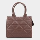 Women's Brown PU Handbag , , small