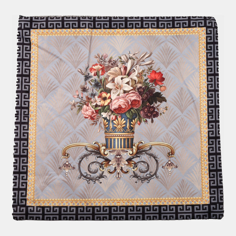 Printed Microfiber Cushion Cover, , large image number null