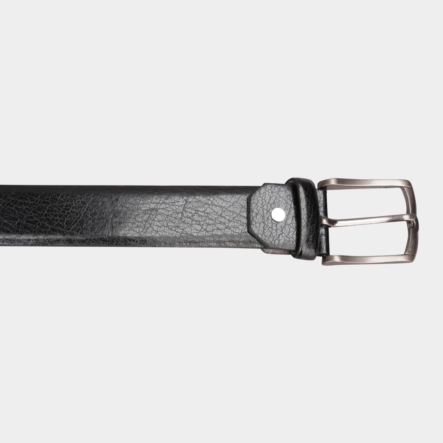 Men's Black Polyurethane Casual Belt, , large image number null