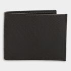 Men's Black Polyurethane Wallet, , small
