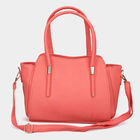 Women's Polyurethane Satchel, Medium Size, , small image number null