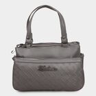 Women's Grey Polyurethane Handbag, , large image number null