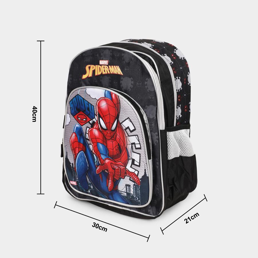 Kid's Spiderman Print School Bag, , large