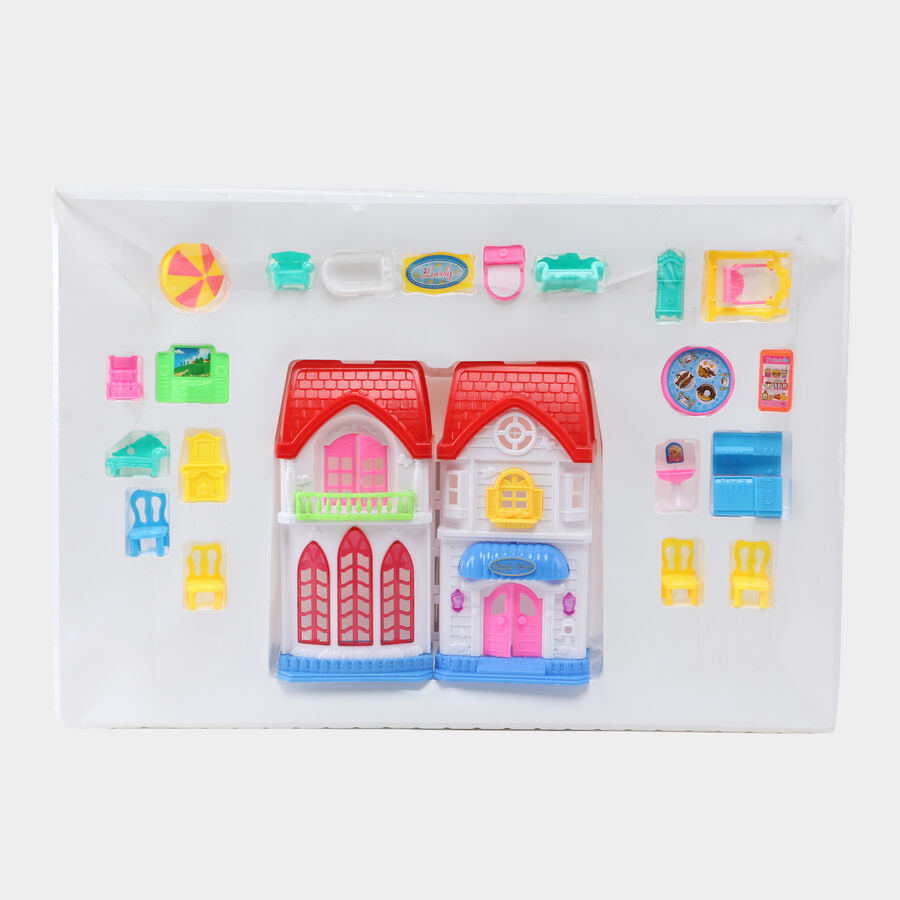 Kid's Plastic Doll House, , large