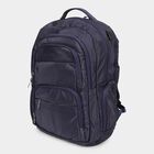 Dark Blue Polyester Backpack with Laptop Compartment and USB Port, , small image number null