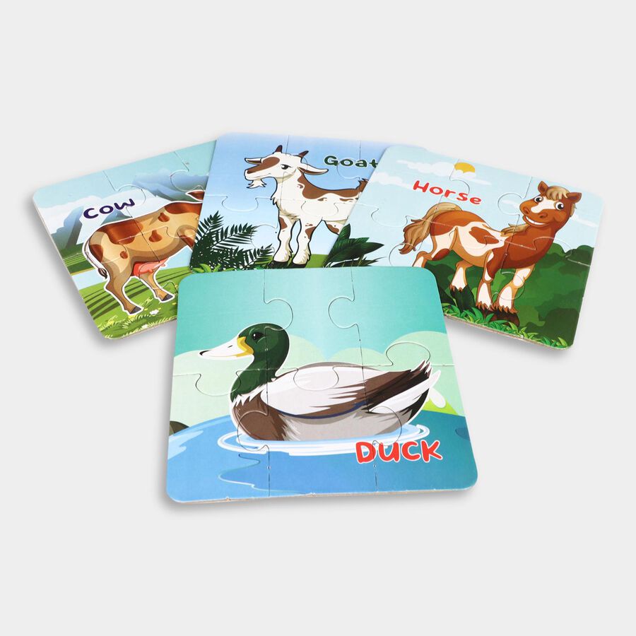 Farm Animals Jigsaw Puzzle 6 Pcs, , large image number null
