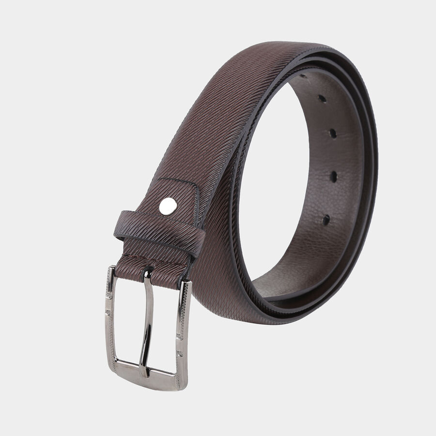Men's Brown Polyurethane Formal Belt, , large image number null