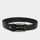 Men's Black Polyurethane Casual Belt, , small image number null