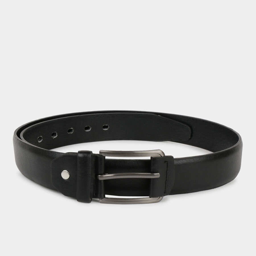 Men's Black Polyurethane Casual Belt, , large image number null