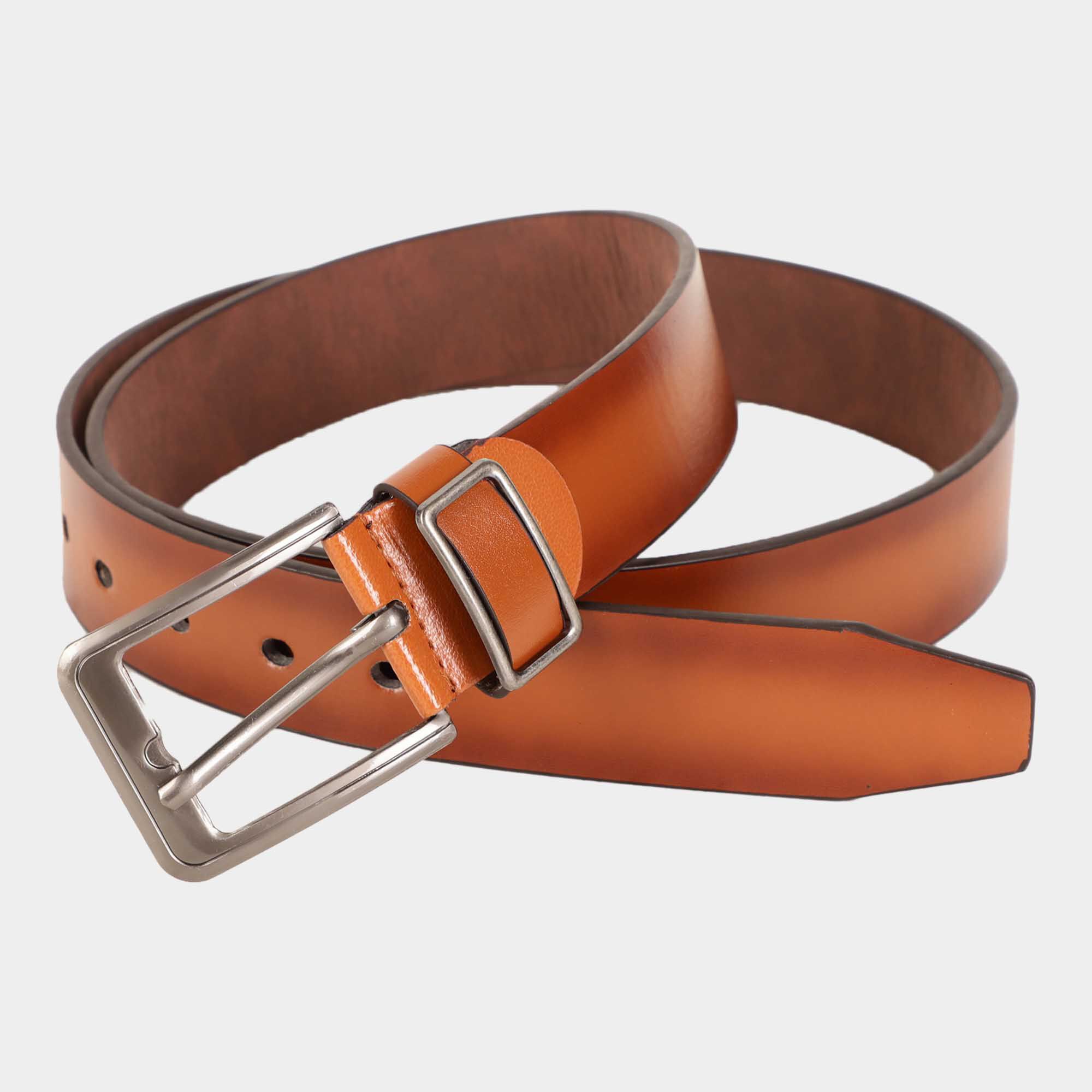 Black Tie                         Men's Tan Polyurethane Casual Belt Black Tie                         Men's Tan Polyurethane Casual Belt