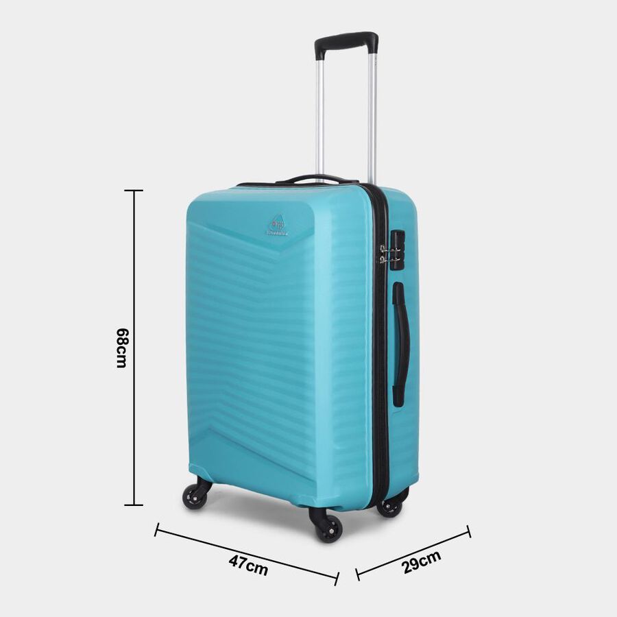 4-Wheel Aqua Polypropylene Hard Case Trolley, Small + Medium, , large image number null