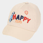 Kids' Beige Canvas Cap, , small image number null