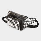 Women's Black Polyurethane Waist Pouch, , small image number null