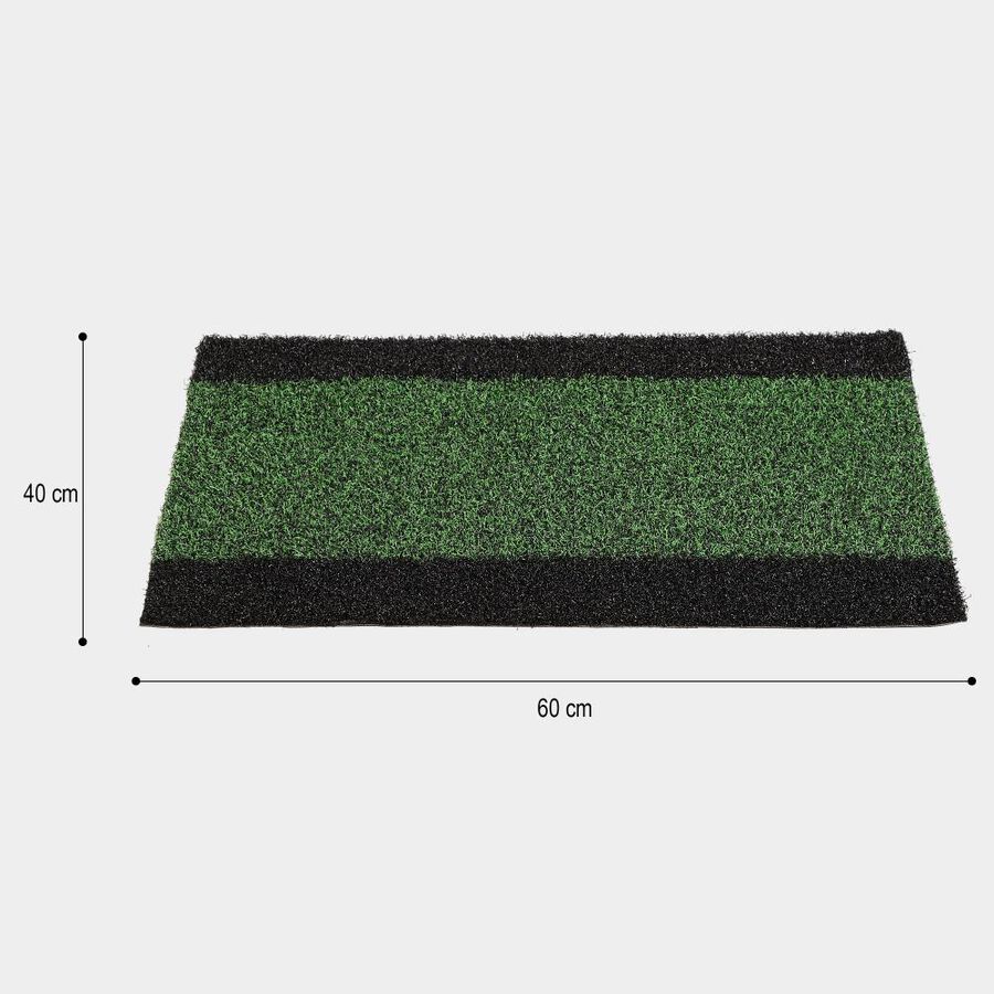 Anti-Skid Green Polypropylene Door Mat, , large