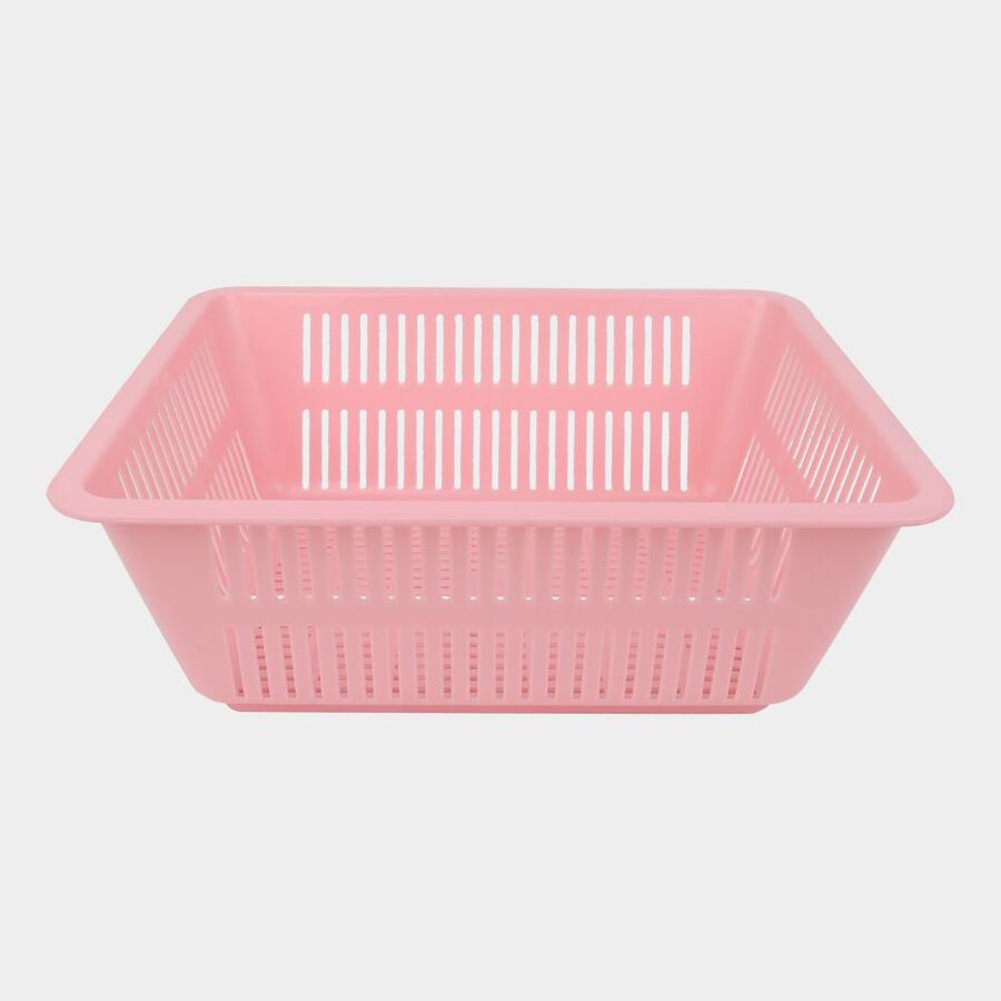 Multicolour Plastic Basket, Set of 4, , large image number null