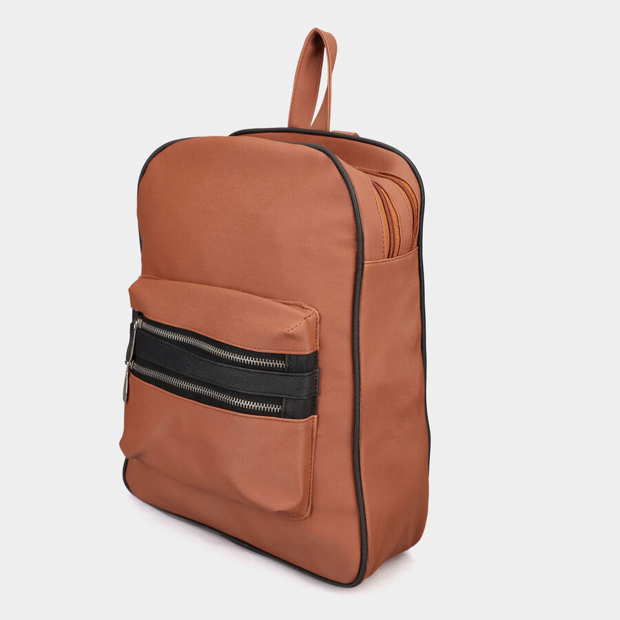 Women's Solid Polyurethane Backpack, , large image number null
