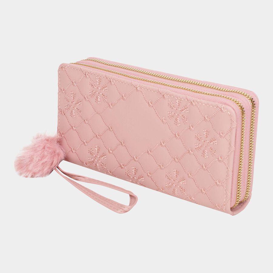 Women's Polyurethane Zipper Clutch Bag, , large image number null