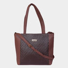 Women Solid Brown Handbag, , small image number null