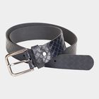Men's Navy Blue Polyurethane Casual Belt, , small image number null