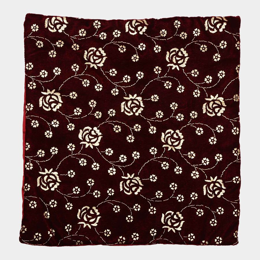 Embroidered Microfiber Cushion Cover, , large image number null