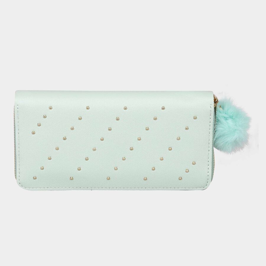 Women's Polyurethane Zipper Hand Pouch, , large image number null