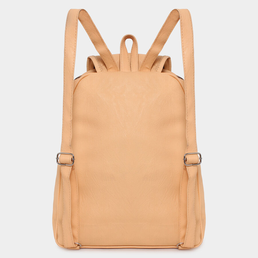 Women's Solid Polyurethane Backpack, , large image number null