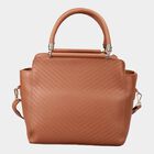 Women's Tan Polyurethane Tote Bag, , small image number null