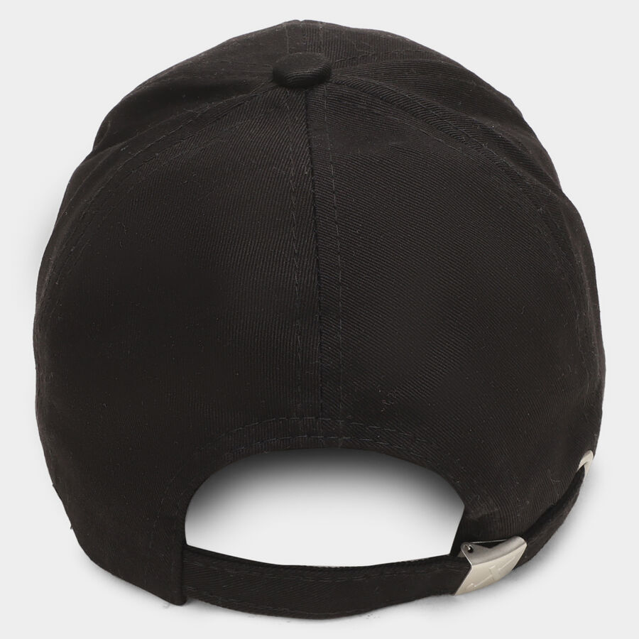 Men's Black Cotton Cap, , large image number null