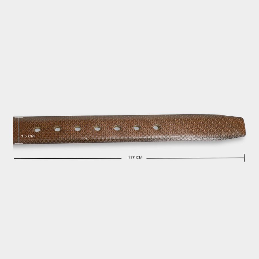 Men's Brown Polyurethane Casual Belt, , large image number null