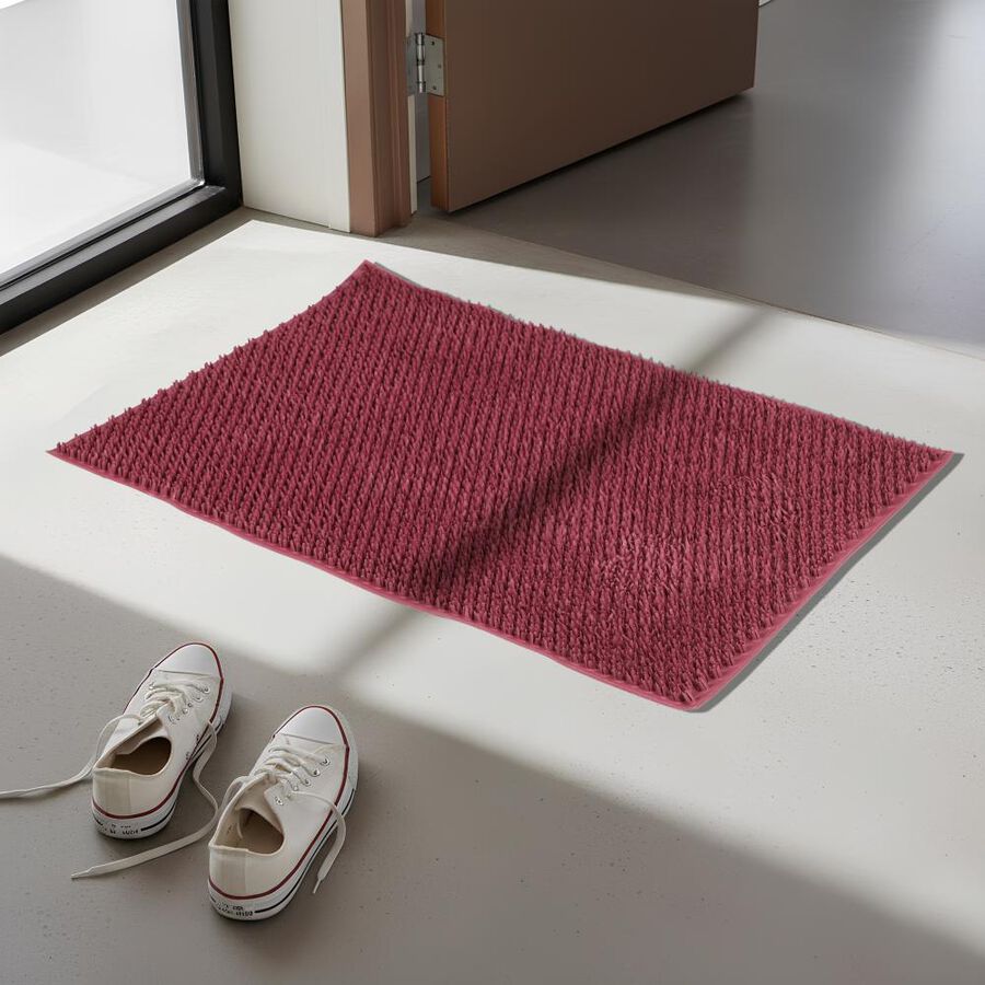 Anti-SKId Maroon Rubber Door Mat, , large image number null