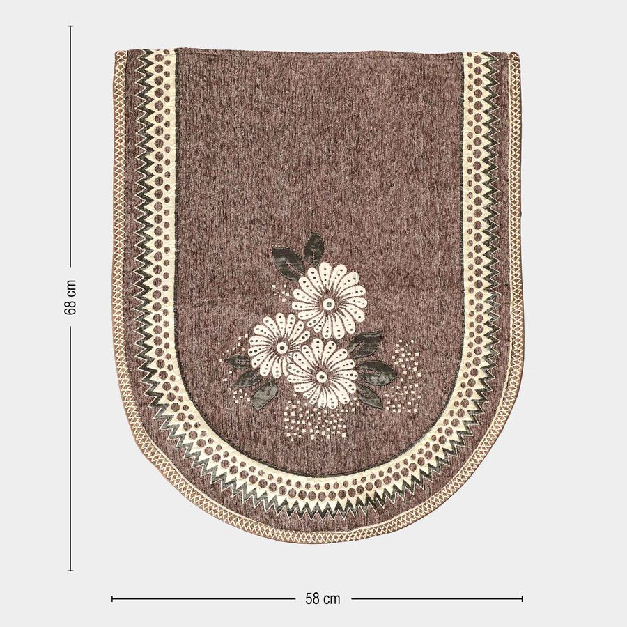 Brown Cotton Blend Sofa Cover, , large image number null