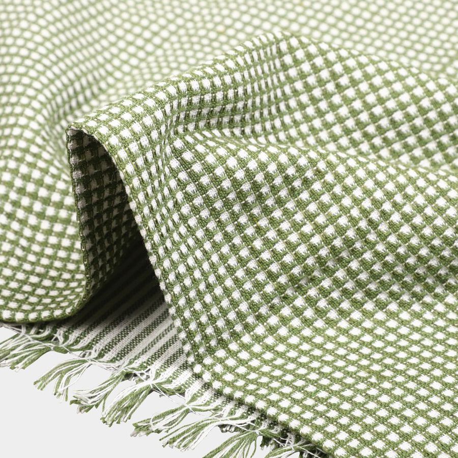 220 GSM Green Cotton Blend Bath Towel, , large