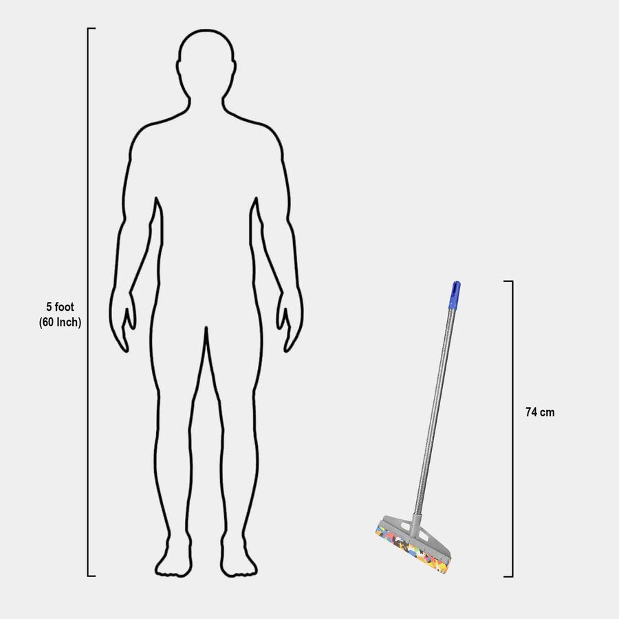 Plastic Bathroom Wiper With Metal Handle, , large image number null