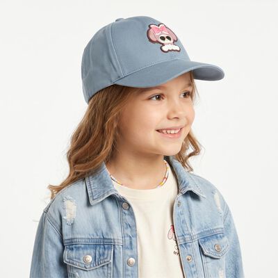 Kid's Light Grey Fabric Cap 