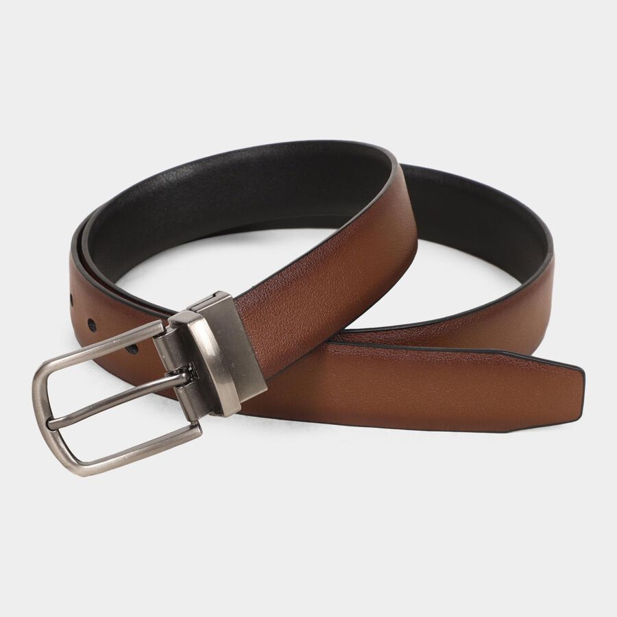 Men's Brown Polyurethane Formal Belt, , large image number null